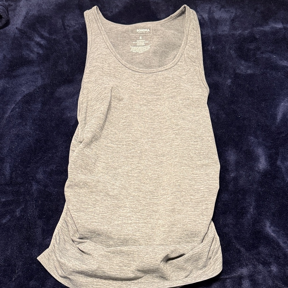 Sonoma Women's Heather Gray Maternity Tank Top